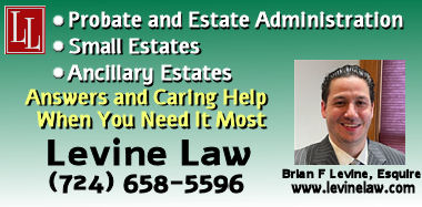 Law Levine, LLC - Estate Attorney in Butler PA for Probate Estate Administration including small estates and ancillary estates